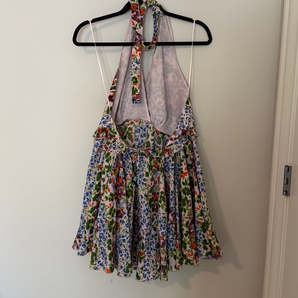 Anthropologie Floral Halter Mini Dress - Multi - Picture 5 of 5